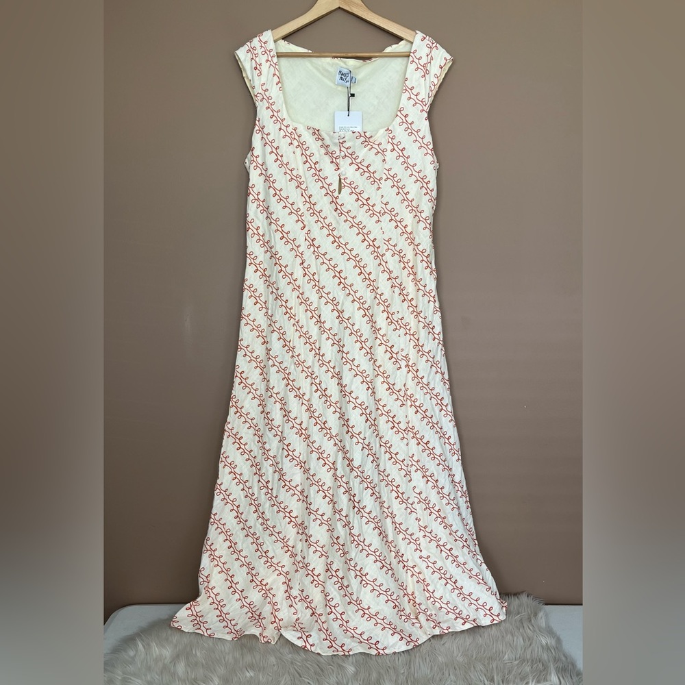 {Princess Polly} Chosen Girl Linen Blend Maxi Dress - Womens 14 - NWT - Picture 2 of 12